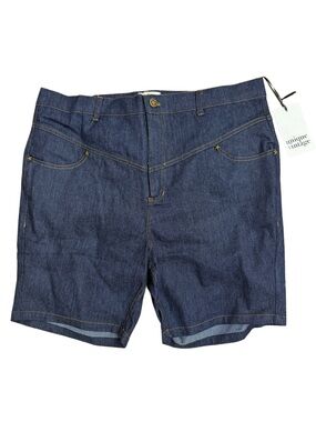 Unique vintage Denim Shorts in Dark Indigo